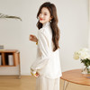 白色长袖新中式衬衫，立领国风复古刺绣提花盘扣上衣CC-QL-s6673 商品缩略图2