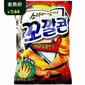 롯데꼬깔꼰매운맛韩国乐天辣味脆脆角67g