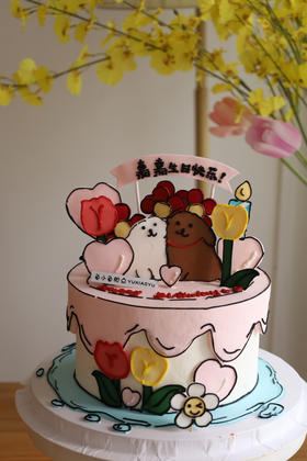 漫画风线条小狗