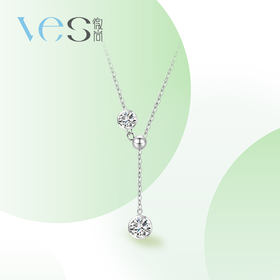 莫桑钻流苏银925泡泡套链