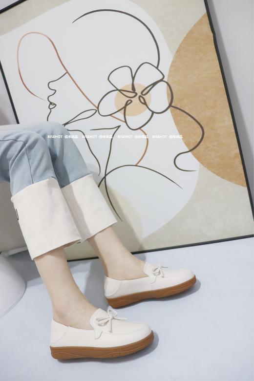 新品牛津底舒适走路轻松牛皮浅口休闲单鞋963B41014（W） 商品图3