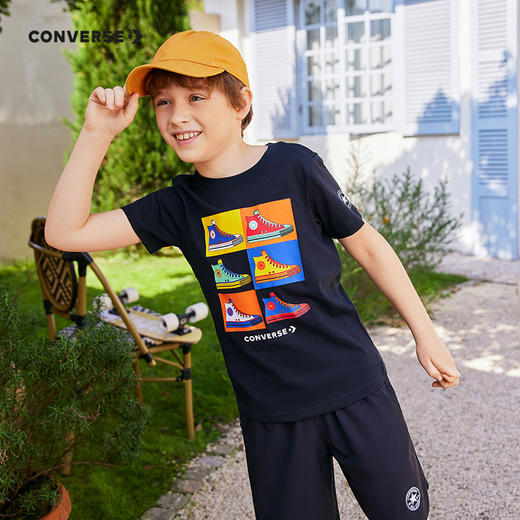 CONVERSE 夏 大童小童 短袖T恤 CNVB-TE-D937 商品图2