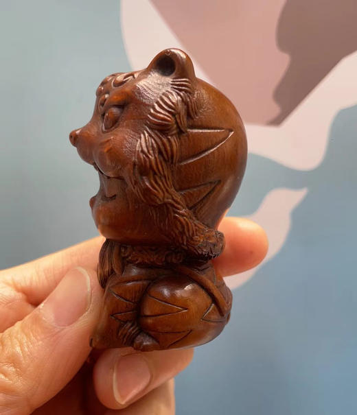 虎妞°做旧黄杨木小摆件 商品图1