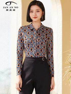 5F JAN AN NO 简爱诺 桑蚕丝上衣