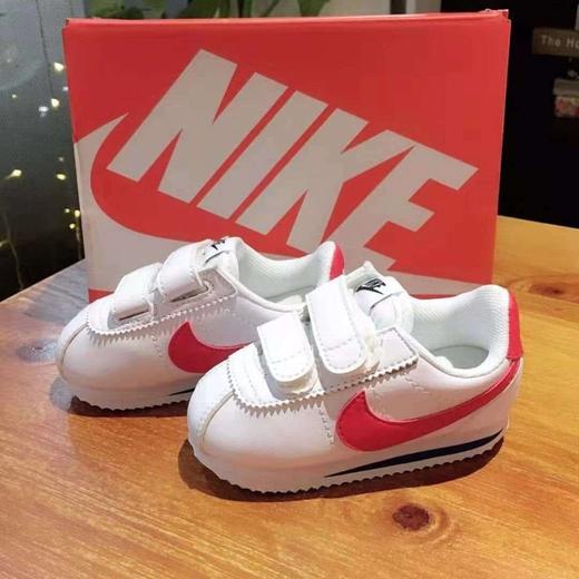 【品牌授权】配色经典阿甘儿童运动鞋 白红蓝 黑白勾 白黑勾 白黑粉 绿色勾 商品图6