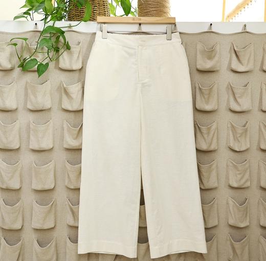 【线上专属】直筒裤（23709122D-玉色） 商品图0