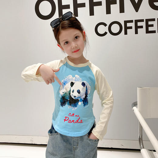 【舒适贴肤，活力可爱！】春装新款女童打底衫，卡通可爱儿童长袖T恤，宝宝短款插肩袖上衣，每个宝宝都值得拥有！-lm 商品图8