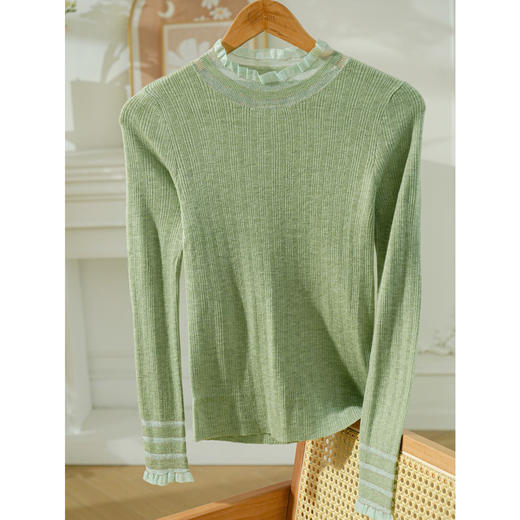 欧芮儿冬季新款长袖打底针织衫女内搭洋气修身显瘦紧身毛衣薄 商品图0