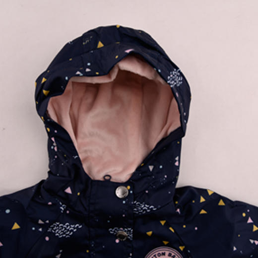 棉果果春秋季女童涤丝纺印花风衣外套 M322130319534 商品图7