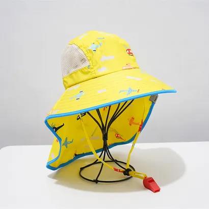 前佳QIANJIA儿童遮阳帽夏薄款大檐遮阳帽男孩防紫外线新款太阳帽女防晒渔夫帽 商品图5