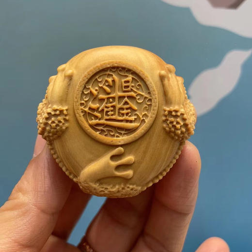 三足金蟾°黄杨木小摆件/把件 商品图4