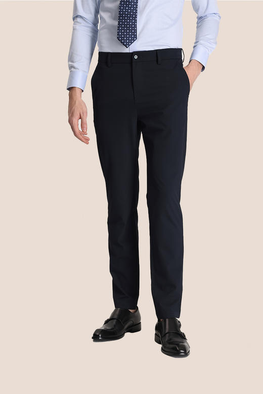 callisto藏青弹力混纺休闲裤 STCPW060T 商品图0