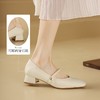 ZHR浅口单鞋女2024新款时尚粗跟小皮鞋子百搭玛丽珍鞋女鞋ins方头 商品缩略图8