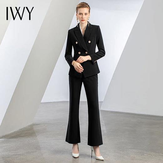 IWY/春款黑色西装套装干练高级职场正式场合公务员面试置业ol工作服C11355+P32306 商品图3