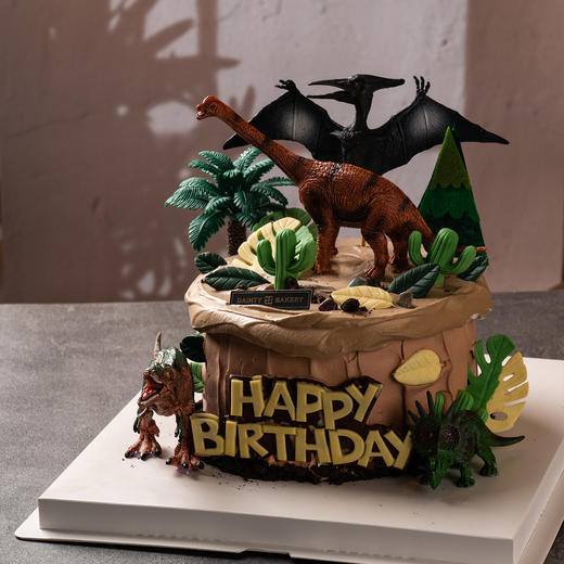 儿童蛋糕 | 侏罗纪公园蛋糕恐龙蛋糕6寸8寸（纯动物奶油 新鲜水果夹心 提前2天预定） 商品图4