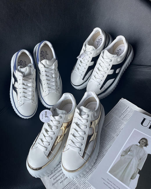 现货 THS 3.16-限时 霍根 情侣款 联名限定 全新的飞艇鞋 饼干底运动感鞋 3色 QZ077 商品图4