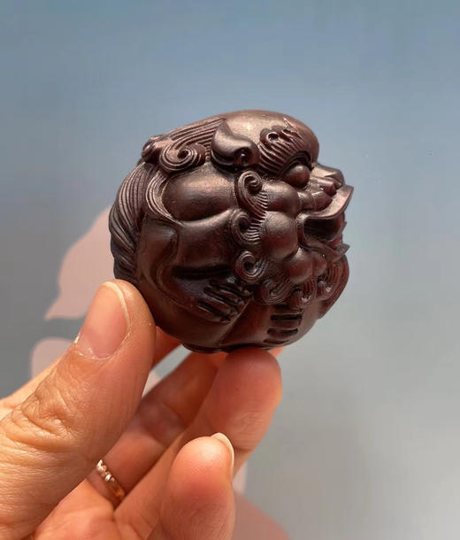 貔貅保健球°黄杨木做旧 商品图1