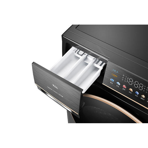 TCL DD直驱洗衣机 直驱变频 纤薄机身 炫彩触控 香薰祛味 内桶循环风 G100P2-D星耀灰（线下同款） 商品图5