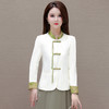 简约拼接短款时尚国风外套，修身通勤洋气外搭上衣QYM-KSY-HSWA10-L 商品缩略图0