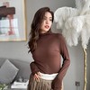 【清仓！39.9两件任选】九色面膜打底衫女亲肤裸感秋冬半高领纯色修身弹力内搭修身上衣，半高领纯色修身设计，彰显你的优雅气质。 商品缩略图0