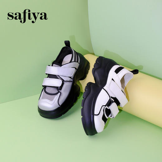 超值精选 | Safiya/索菲娅2024春夏透气软底百搭魔术贴凉鞋SF33912271 商品图4