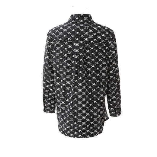 EITIE爱特爱春季新款时尚复古通勤百搭显瘦印花衬衫7709404 商品图6