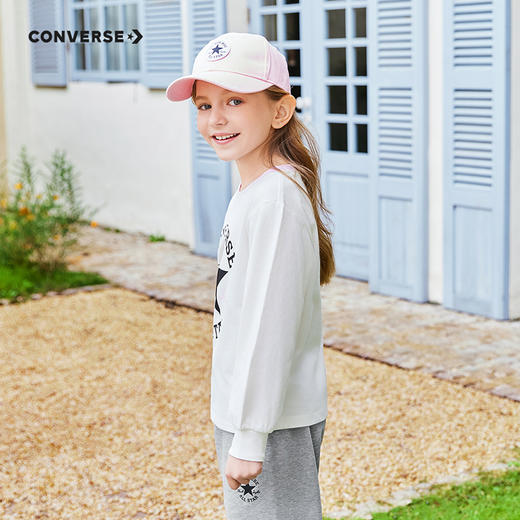 CONVERSE 春 大童小童 儿童童装T恤 CNVG-LS-F809 商品图2