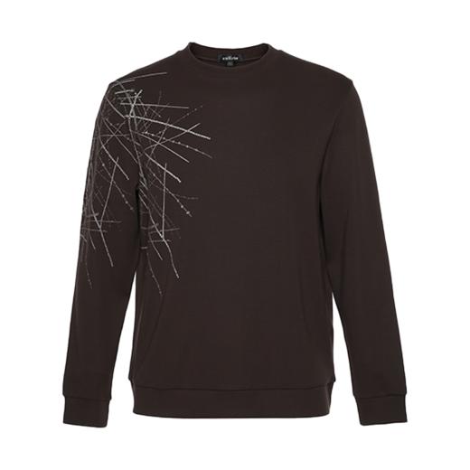 callisto棕色棉混纺卫衣 STFLE052C 商品图5