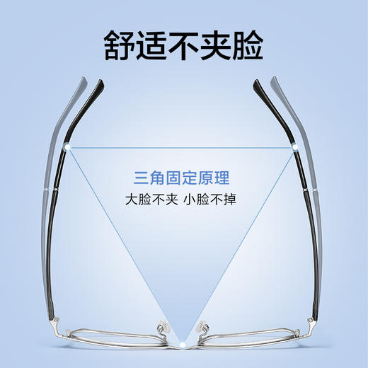 普莱斯PJ20053 光学镜框 复古设计轻量舒适 商务休闲镜框 合金材质 三色可选 商品图4