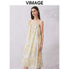 VIMAGE纬漫纪夏款新款时尚个性宽松舒适吊带印花连衣裙女V2107717 商品缩略图2