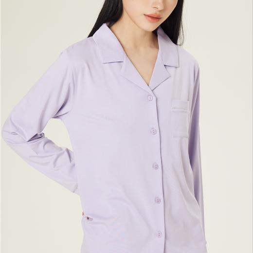 连绵·兰精莫代尔长袖长裤开襟家居服（男/女） 商品图1