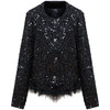 通勤小香风外套，春款修身时尚亮片洋气黑色外搭上衣QYM-XQD-19A6656-L 商品缩略图4