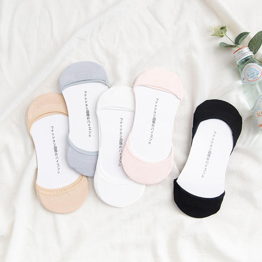 5双装！【袜底不掉，高跟不累】夏日炎炎，女孩们的脚可不能再被烤焦啦！快来试试前脚掌袜子女，它不仅时尚，而且舒适，完美隐藏在高跟鞋里，还防滑不掉跟！ 商品图4