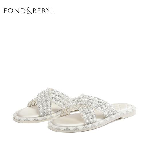 星期六珍珠闪钻平底凉拖FB32110633 商品图2