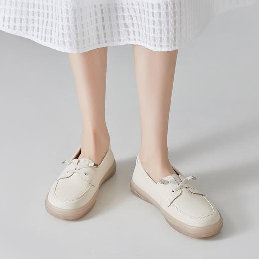 ZHR则则简约舒适平底小白鞋女2024新款厚底韩版运动鞋ins百搭女鞋休闲鞋子 商品图3
