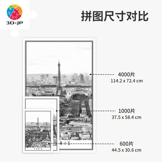 心选定制 H2614 黑与白系列-城市风景，巴黎 商品图4