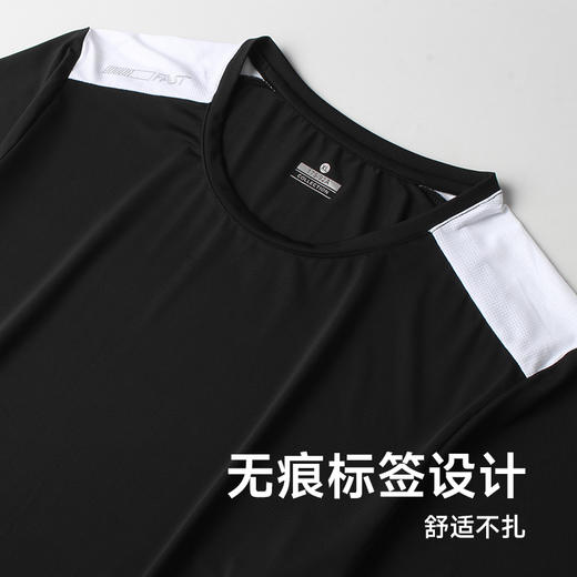 【Q】【冰丝速干】【新款DSF】大依优型大码男装夏季套装运动休闲加肥加大短袖短裤大号T恤套装夏装 商品图2