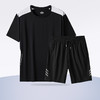 【Q】【冰丝速干】【新款DSF】大依优型大码男装夏季套装运动休闲加肥加大短袖短裤大号T恤套装夏装 商品缩略图1