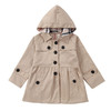 女童连帽可拆卸风衣外套春秋中长款洋气英伦风上衣80-155cm 商品缩略图0