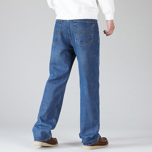 【新款DYG】大依优型大码纯棉宽松牛仔裤长裤男舒适休闲简约百搭加肥加大男装 商品图3