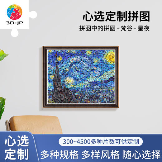 心选定制 H2247 拼图中的拼图-梵谷-星夜 商品图0