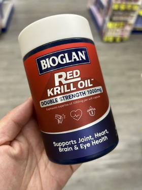 Bioglan宝兰双倍加强型红磷虾油胶囊降血脂降胆固醇1000mg*60粒