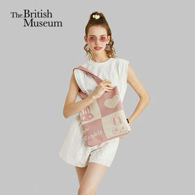 大英博物馆 爱丽丝漫游奇境系列 怀表兔 针织单肩包 手拎包 生日礼物 节庆礼物 送女友 送朋友