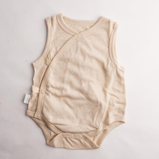 棉果果夏季新疆彩棉男女童偏襟三角连体衣M201710117230 商品图2