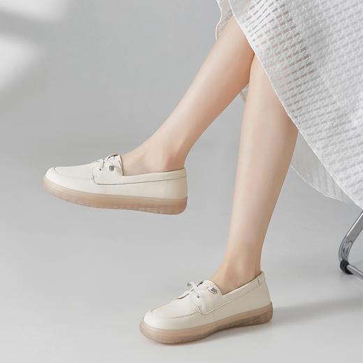 ZHR则则简约舒适平底小白鞋女2024新款厚底韩版运动鞋ins百搭女鞋休闲鞋子 商品图2