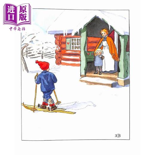 【中商原版】奥利的滑雪之旅 Elsa Beskow Ollies Ski Trip 英文原版 儿童绘本 图画故事书 精装中古绘本 进口童书 4-7岁 商品图2