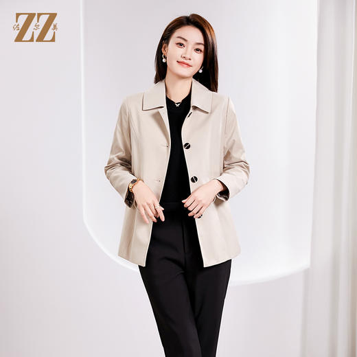 佐尔美春季新款 经典时尚短风衣外套女E33FD15 商品图0