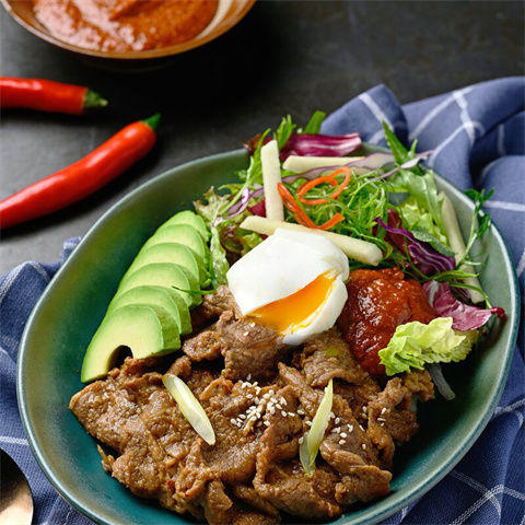 韩式牛肉时蔬拌饭套餐 商品图0