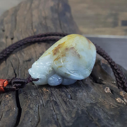 【天然正品】天然精品新疆籽料龙龟造型和田玉（祥瑞、健康）吊坠项链58.0*30.8*24.7MM（皆取最大值） 270224NJ04 商品图2