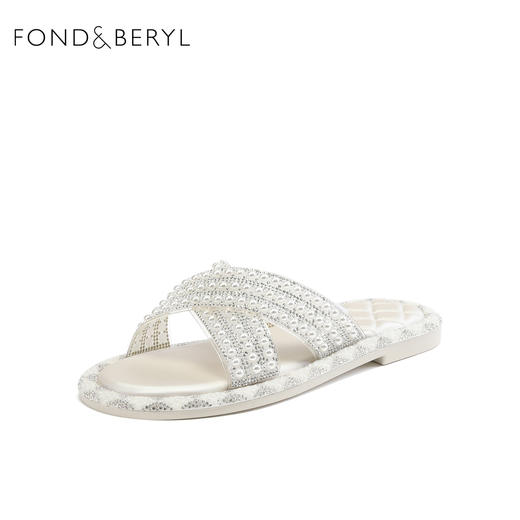 星期六珍珠闪钻平底凉拖FB32110633 商品图1